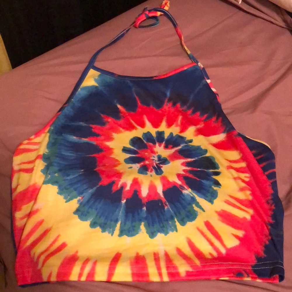 tye dye crop top
